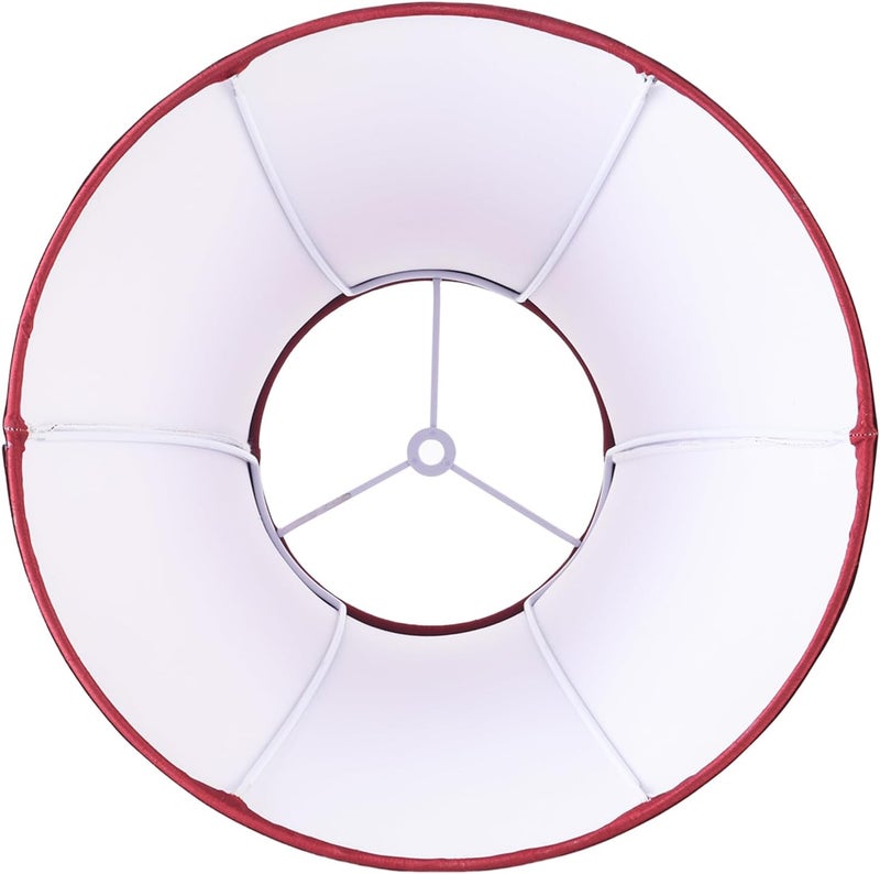 JERHOUS 2 Pcs Red Lamp Shades vintage Bell lamp shade 6.7``Top x 13``Bottom x 10``High(Spider) Medium Lampshade for Table & Bedside Lamp - Image 4